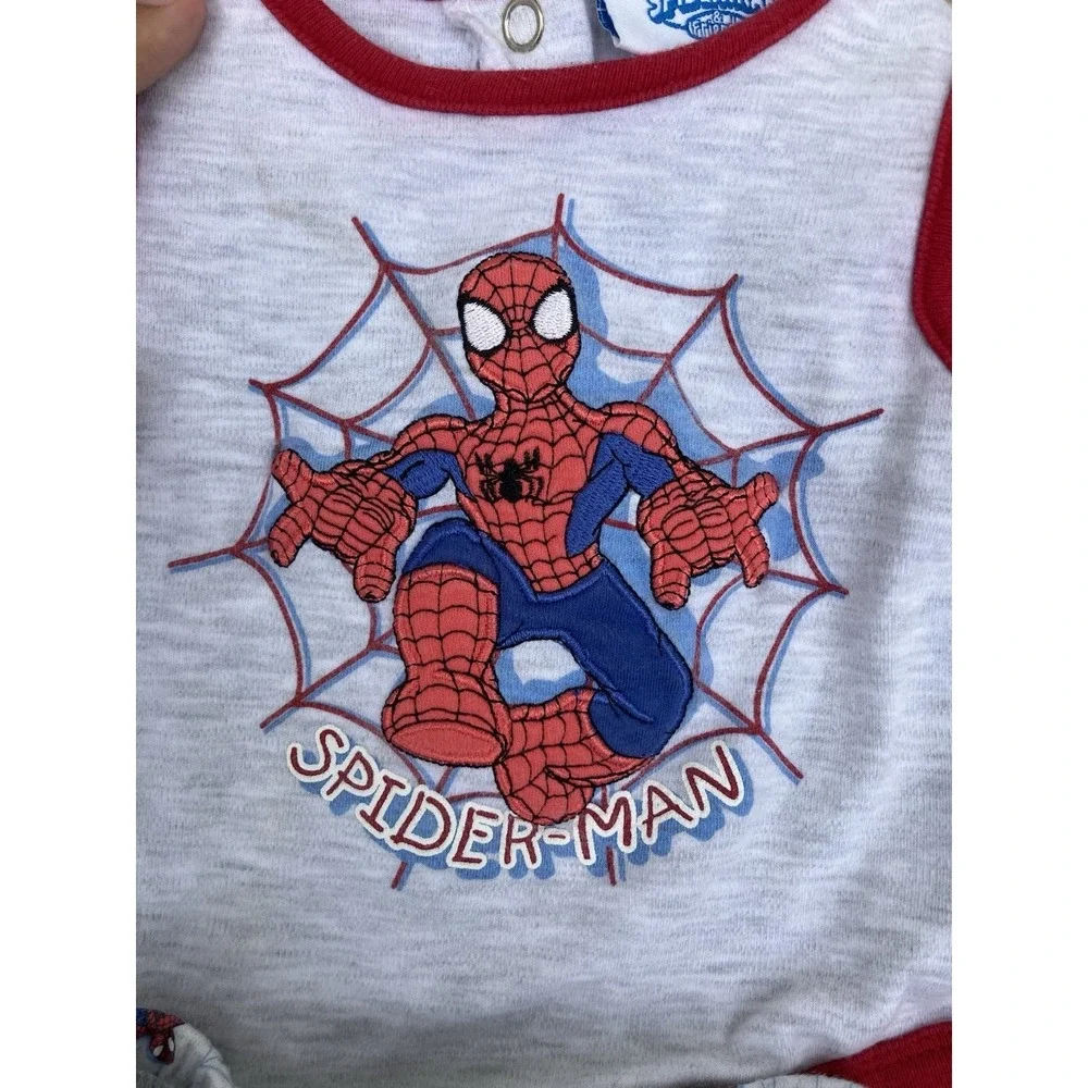 SPIDEY AND FRIENDS PAJAMA SET TODDLER BOY 0-3 Months Marvel Comic Doomsday